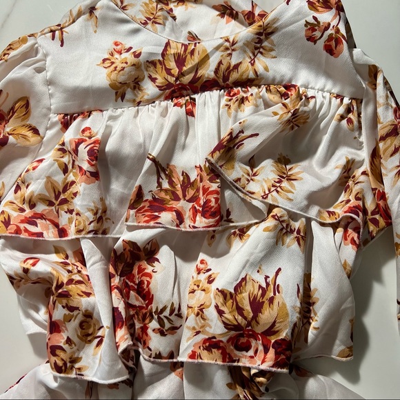 Ruffle print layered dress - Picture 2 of 2